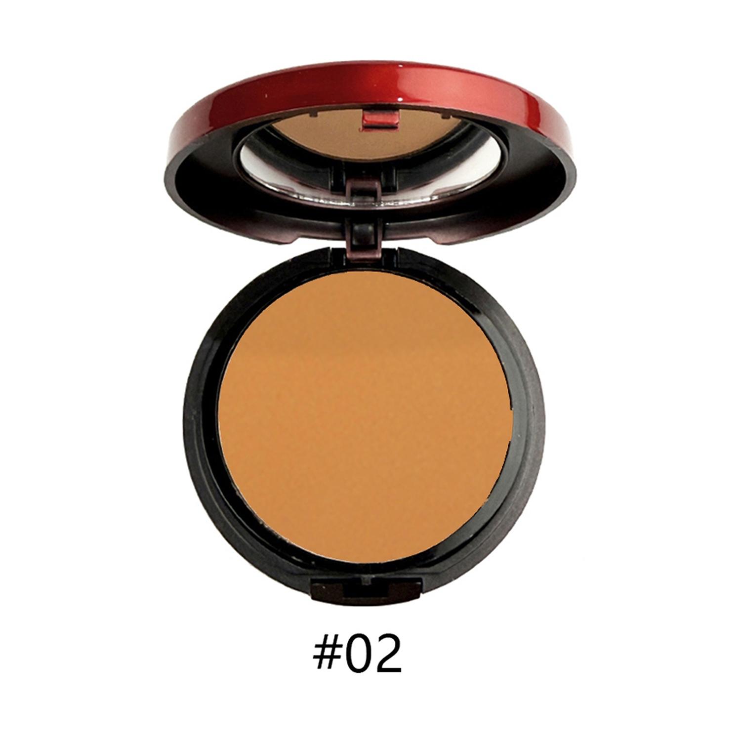 Single Layer Compact with Sponge Applicator, Concealer Contouring All-In-One Step, Natural Long-Lasting Finishing Powder, Face Pressed Powder