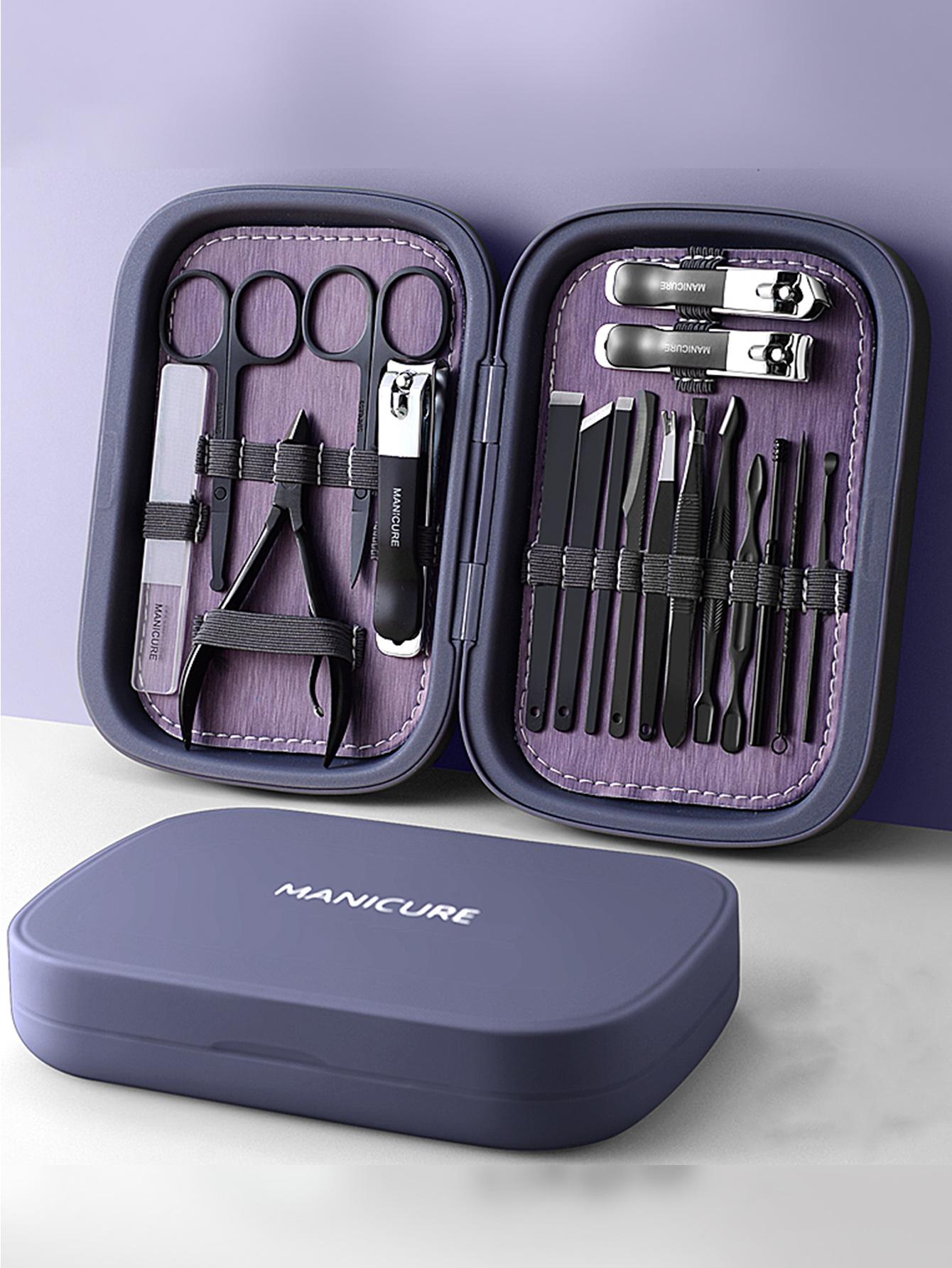 18-Piece Nail Clipper Set, Professional Grade Stainless Steel Nippers & Clippers, Durable Design for Men Women Daily Use