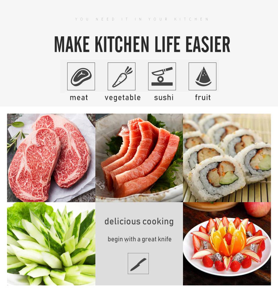 FINDKING 6pcs Ceramic Knife set, Good Quality Kitchen Knife 3" 4" 5" 6 inch Peeler with Acrylic Holder, Cutting Meat, Vegetable and Fruit, Kitchen Tools Block