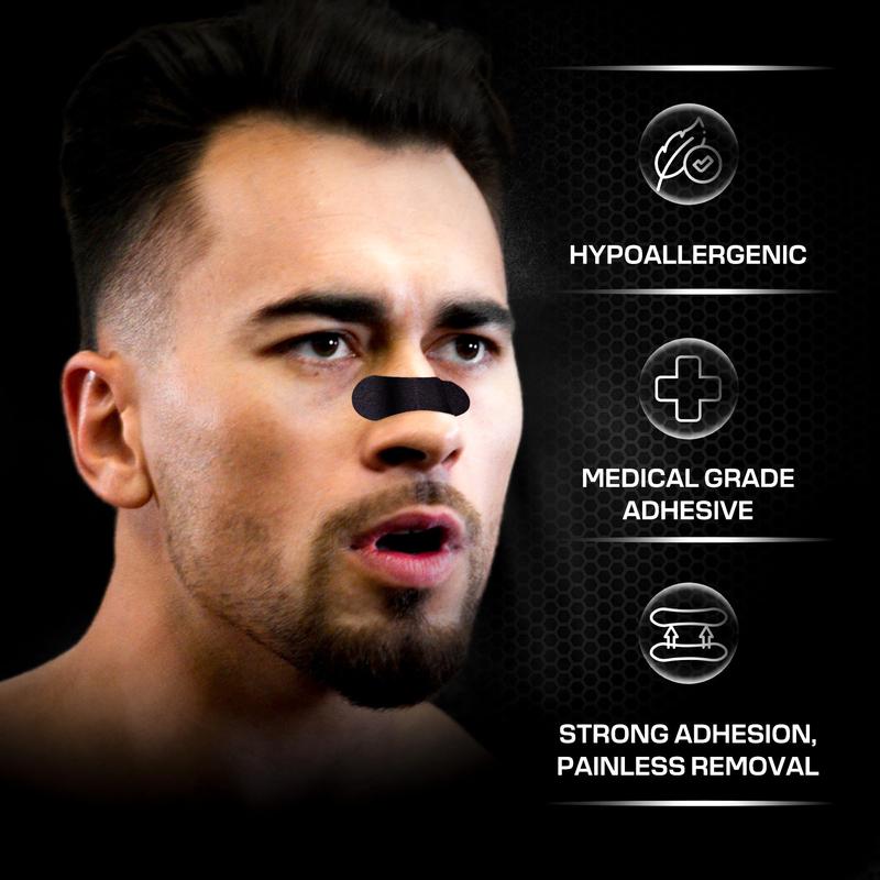 Breathable Comfort Nasal Strips (30 Sheets), Anti-Snore Sleep Aid, Oil & Sweat Resistant, Wide Body Universal Fit