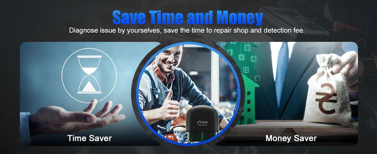 XTOOL AD20 OBD2 Car Scanner Code Reader Check Engine Light Diagnostic Scan Tool for iPhone/Android, OBDII Scanner for Car, Mode 6, Live Data, Freeze Frame, Performance/Voltage Test battery tester Springtok XTOOL AD20 OBD2 Car Scanner Code Reader Check Engine Light Diagnostic Scan Tool for iPhone/Android, OBDII Scanner for Car, Mode 6, Live Data, Freeze Frame, Performance/Voltage Test battery tester Springtok