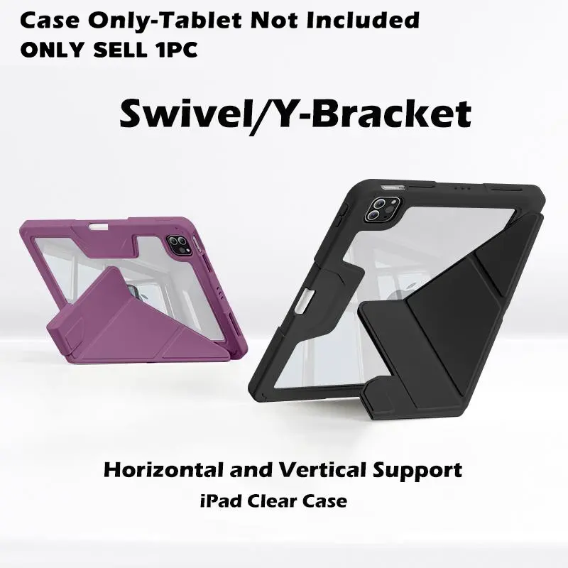 KENKE iPad Case Anti-fall Case for iPad Pro Air M4 2024 2025 11 Inch 13 Inch Air 6th m2 11Inch M3 13Inch Air 4/5th Gen 10.9Inch 7th 8th 9th 10th Gen 10.2 Inch 10.9Inch Outdoor Acrylic Casing Tablet Covers Ipad Accessories