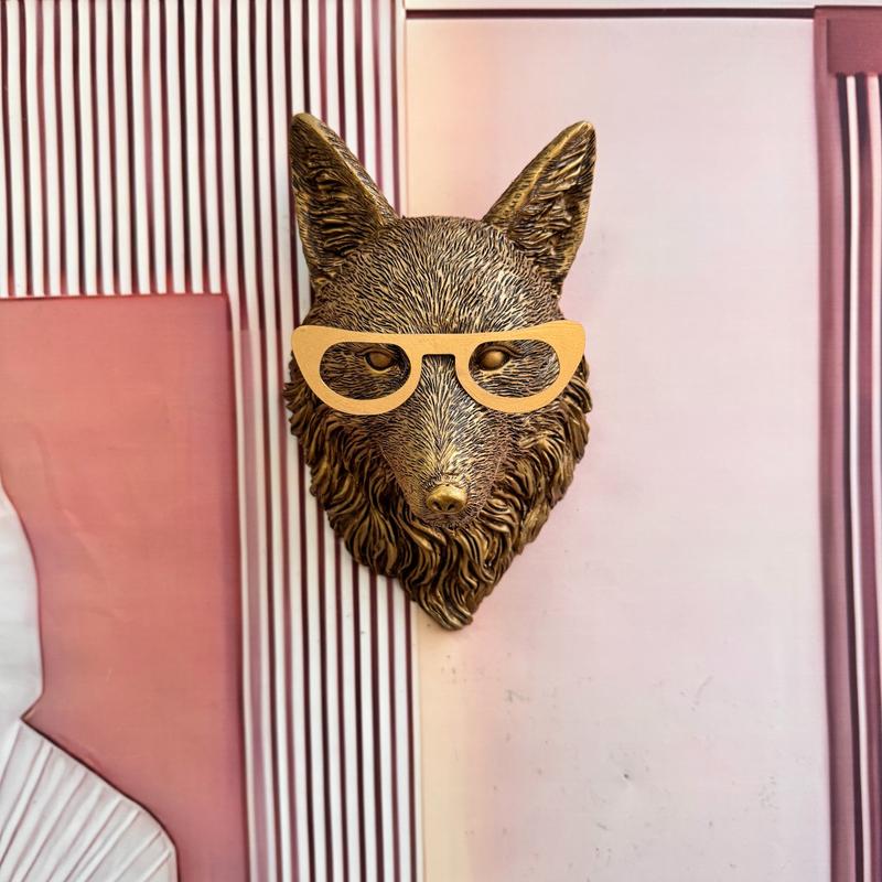 Antique Animal Head Wall Decor, Home Decoration Hanging Piece, Vintage Style Animal Head Ornament, Wall Ornaments, Interior Wall Decor, Home Bedroom Decor, 1 Piece