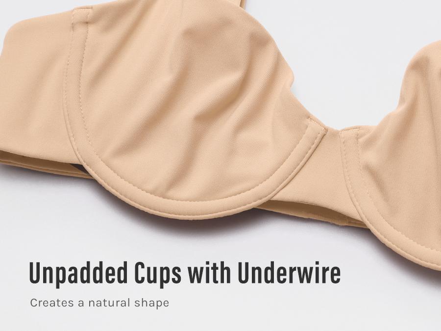 INLYRIC Women's Inbarely Plus Balconette Bra - Demi Unlined No Padding Underwire Comfort Natural Support Everyday Bras SpringStatements