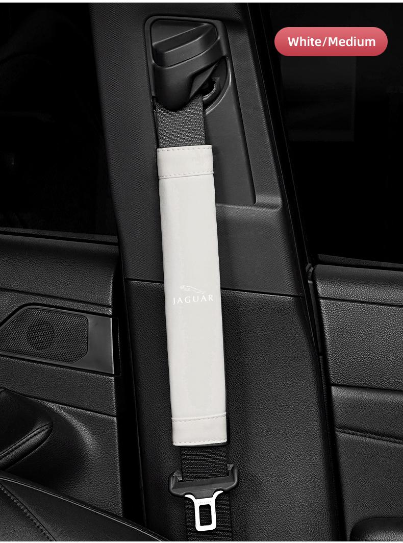 2Pcs Car Seat Belt Safety Shoulder Covers Car Accessories For Jaguar F-Pace F-Type XF XJ XE I-Pace E-Pace XEL XFL S-Type XFR XKR X-Type