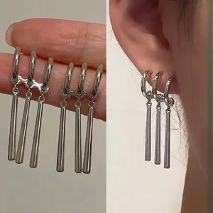 1Pair Roronoa Zoro Anime Cosplay Earrings Fake Triple Piercing for Women Men Cosplay Accessories