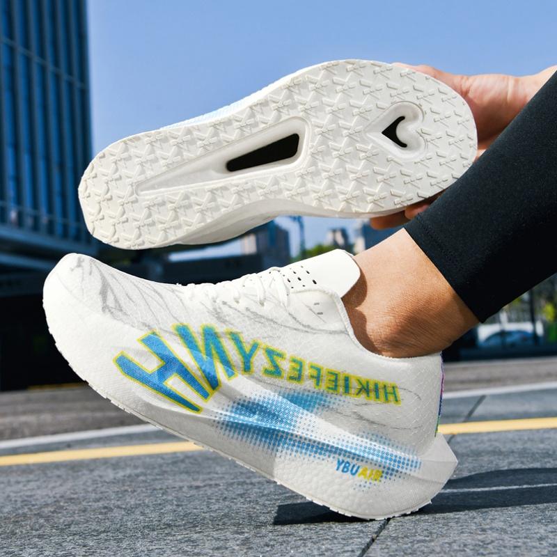 BDHJYDB Women's Round Toe Running Shoes - Breathable Mesh & Synthetic Polyurethane Fabric, Soft Sole, Carbon Plate, Lightweight, Lace Closure, Unisex, Performative Running Fits, Athletic Performance Hiking & Outdoor Footwear, All Seasons, Ballgame Use