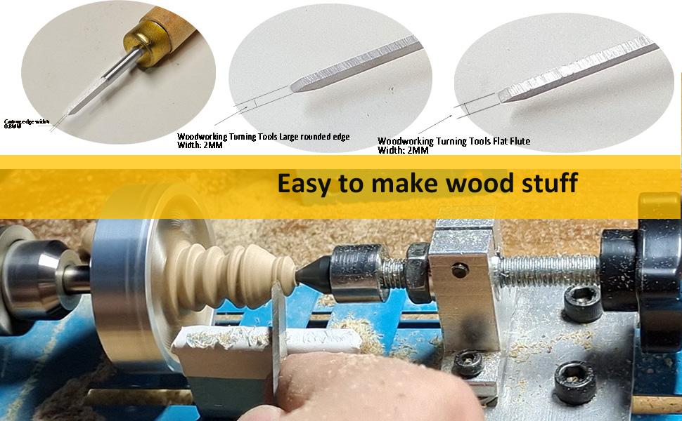 Wood Lathe Mini Lathe Machine Multi-Purpose Type Lathe Milling Cutting Grinding Polishing Table Top Lathe Tool Kit