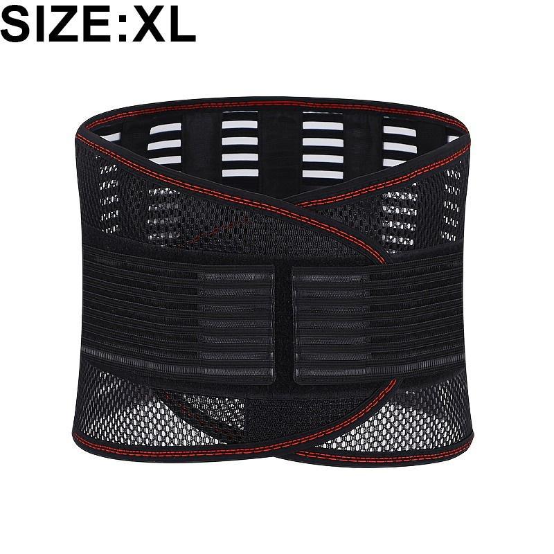 Adjustable Lower Back Brace - Breathable Mesh Posture Corrector Belt with Multiple Support Straps for Lower Back Support, Posture Improvement, Sports, Gym, and Long Hours of Office Sitting, Breathable Lumbar Brace