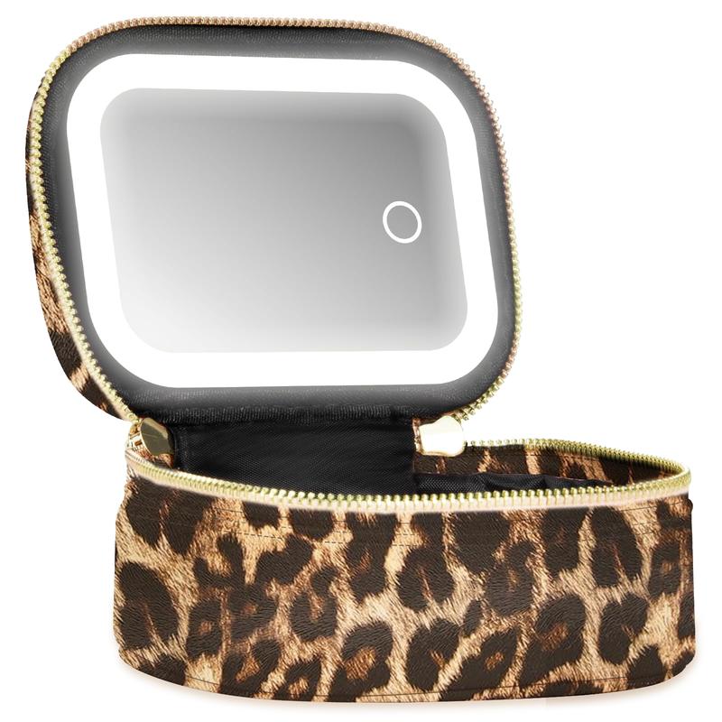 Portable Makeup Bag with LED Light & Mirror, Removable Travel Organizer, Battery-Powered Cosmetic Case, Makeup Tools for Women, Makeup Storage Bag, Makeup Pouch Portable Makeup Bag with LED Light & Mirror, Removable Travel Organizer, Battery-Powered Cosmetic Case, Makeup Tools for Women, Makeup Storage Bag, Makeup Pouch