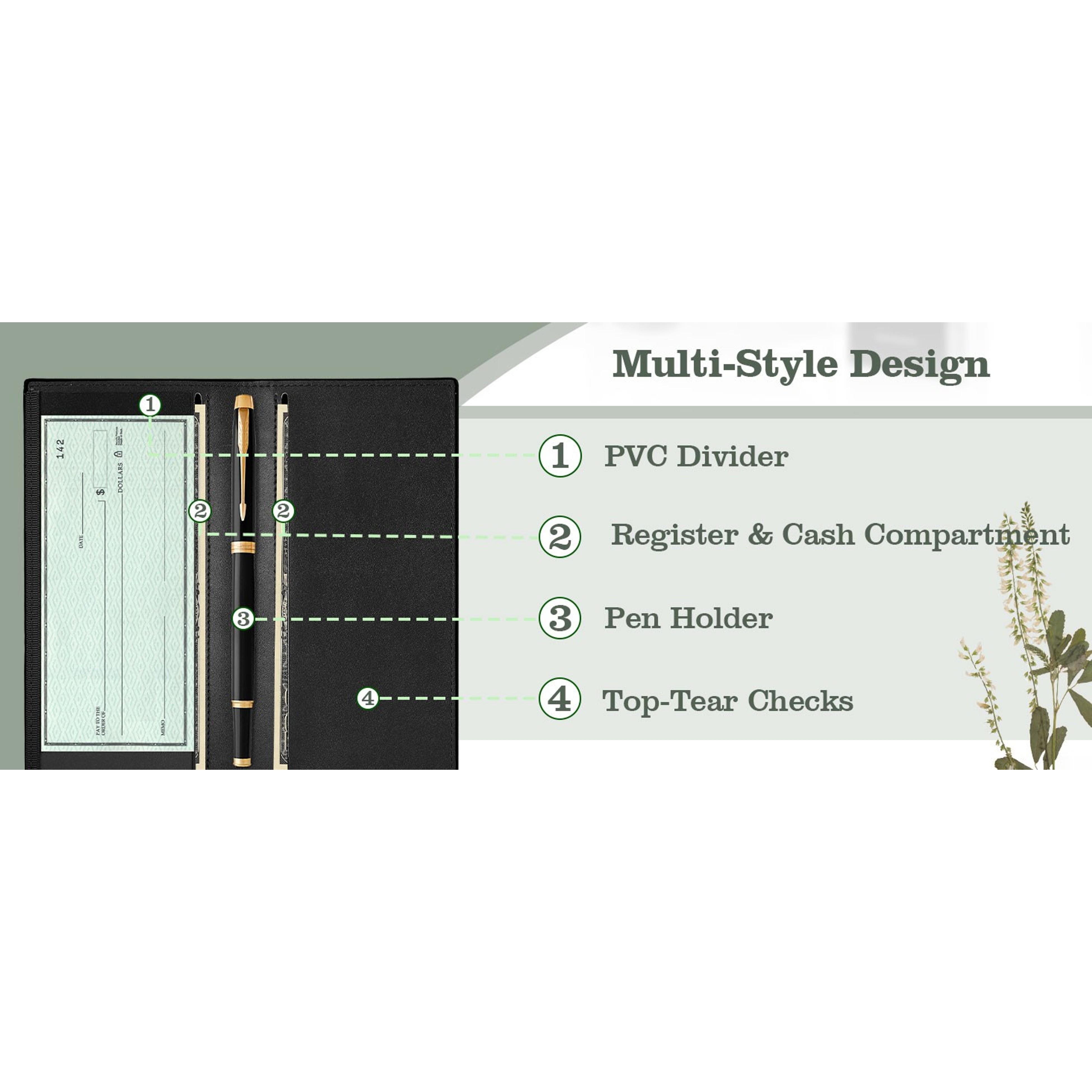 Sea Turtle PU Leather Checkbook Cover for Women, Personal Checkbook Holder with Transparent PVC Divider for Duplicate Checks, Fashionable Print Design Sea Turtle PU Leather Checkbook Cover for Women, Personal Checkbook Holder with Transparent PVC Divider for Duplicate Checks, Fashionable Print Design