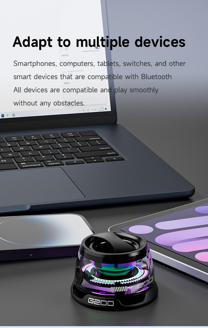 2024 Latest Portable Bluetooth Magnetic Speaker Bluetooth 5.3 Subwoofer,mini wireless speaker