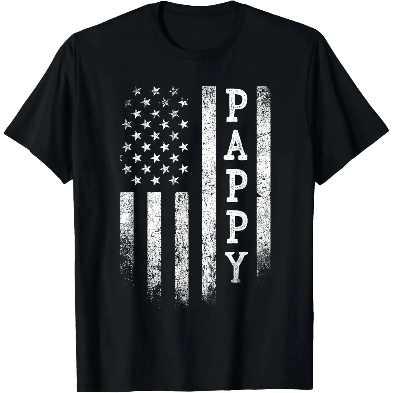 Pappy American Flag Pappy Gifts Patriotic Father's Day T-Shirt Casual Soft