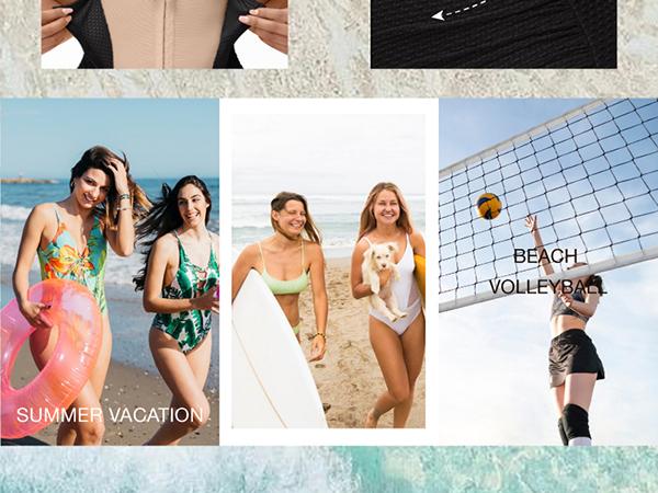 SHAPSHE Women's Tummy Control Swimsuit One Piece Slimming Bathing Suit Cutout Tie Knot Front Push Up Swimwear