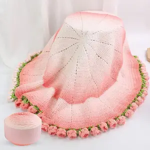 Knitting Yarn 4 Pieces Gradient Crafts Thread Blanket Yarn For Hobbyists Quilting Projects Embroidery Work Fabric Repair Scarf