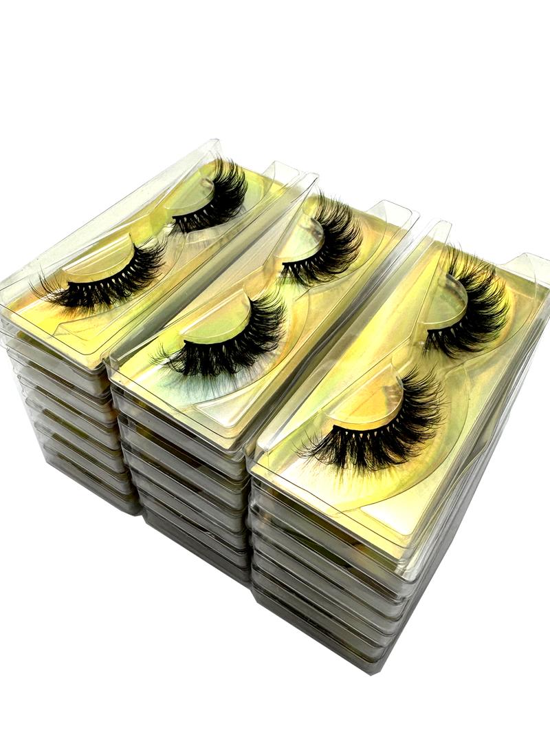 New Eyelash Wholesale 21 Pairs Mixed 3 Styles Faux 3D Mink Lashes Makeup Fluffy Thick False Eyelashes In Bulk Cilios Natural Lashes