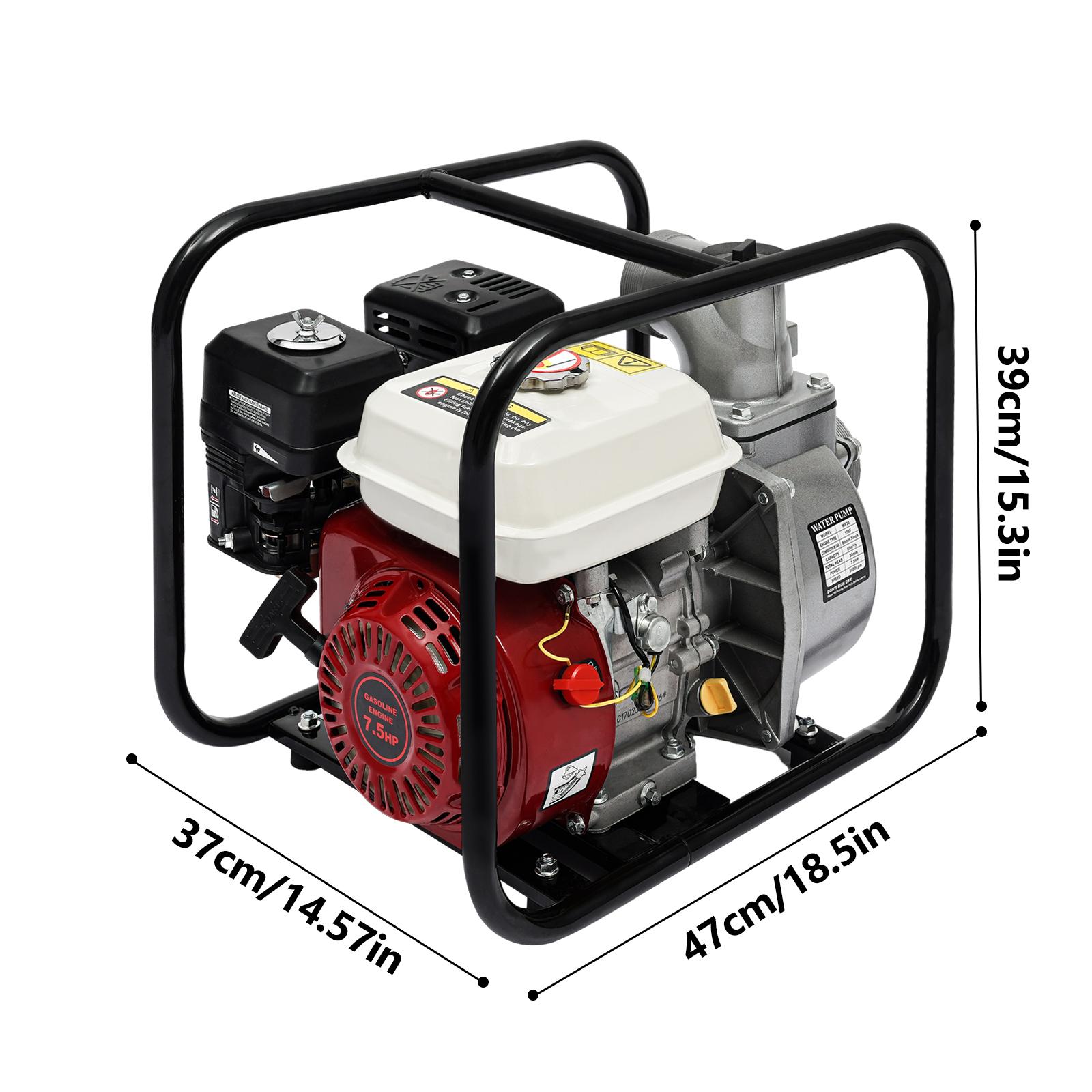 Multi Functional 4 Stroke Gasoline Engine Water Pump for Farm Irrigation Firefighting with High Efficiency Low Fuel Consumption