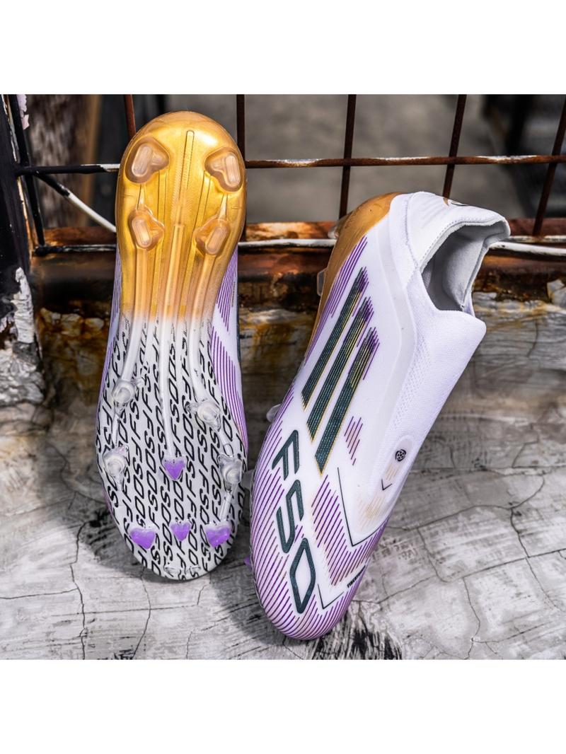 Men Women High-End Seamless Football Shoes, Football Boot, Anti-Slip Durable Outdoor Lawn Soccer Cleats, Super Grip Support, Fashionable Design Men Women High-End Seamless Football Shoes, Football Boot, Anti-Slip Durable Outdoor Lawn Soccer Cleats, Super Grip Support, Fashionable Design