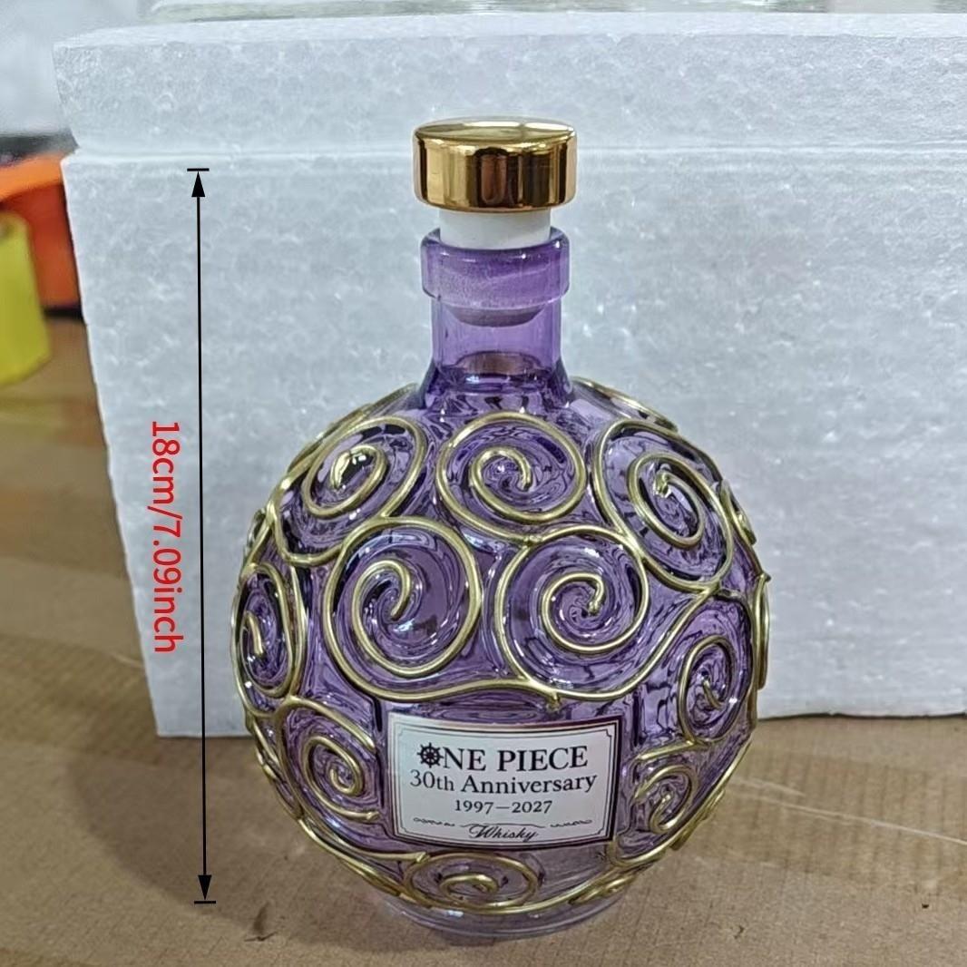 Unique Swirl Ball Whiskey Decanter, Creative Glass Liquor Bottle, Premium Decorative, Ideal Gift for Him, Man Cave & Bar Ornament