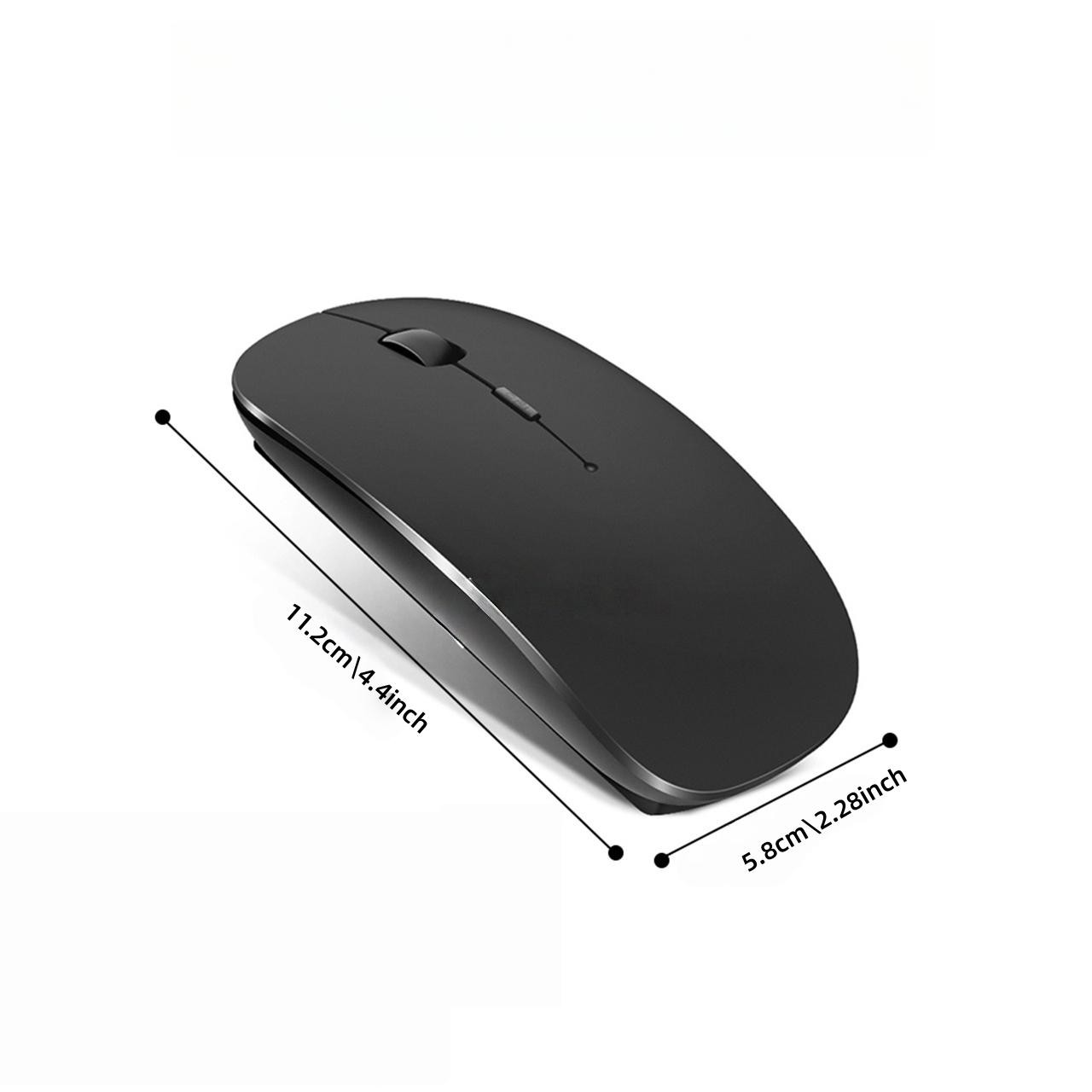 Wireless Mouse, Battery Powered Ergonomic Design Mouse, High Precision & Smooth Tracking Mouse, Compatible with Multiple Devices