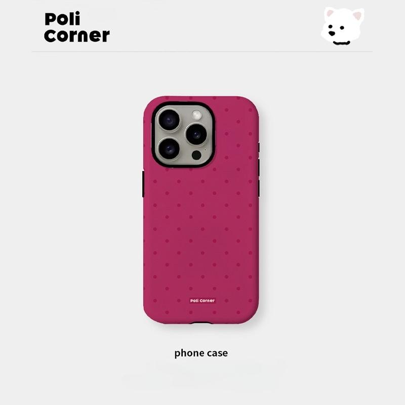 Polka-Dot iPhone Case, Shockproof Protective Cover Compatible with iPhone 17 Pro Max, 17 Air, 16 Pro, 15, 14, 13 and 12, Casing