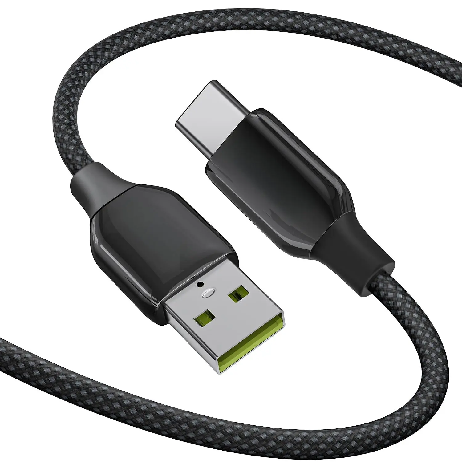 USB A to USB C  6FT, Braided Zinc Alloy Type C Charger Cord | -Free Design, Supports   & , for  17/16/15, Galaxy S26/S25, Pixel 10/9, iPad, MacBook