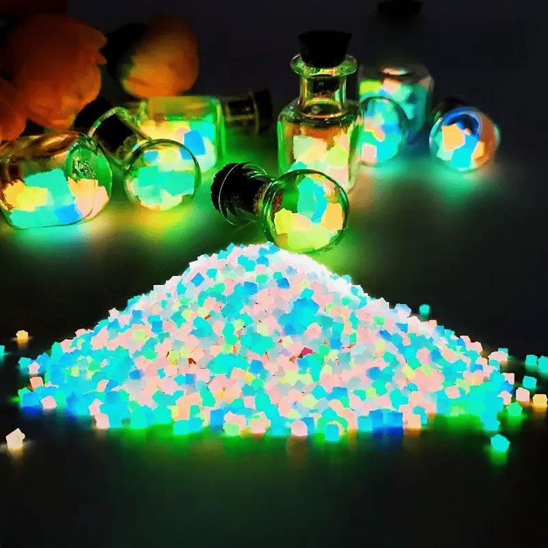 3000 Pieces Glow-In-The-Dark Sand Bag, Garden Wedding Party Festival Aquarium Decor, Outdoor Landscape Pottery Mini Multicolor Reusable Gardening Accessories