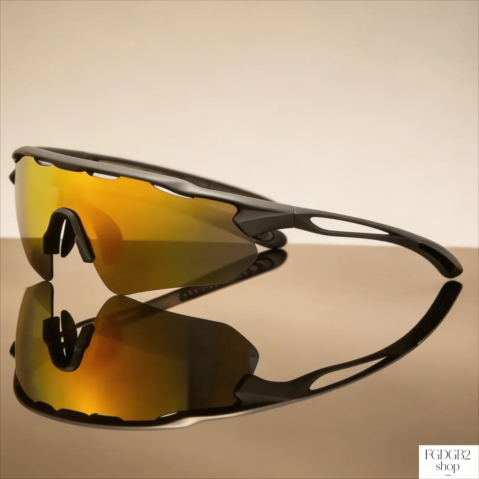 Unisex Performance Sports Sunglasses - Outdoor UV400 Protection Sports Eyewear, Lightweight Windproof PC Lens, PC Frame, Wraparound Shield for Cycling, Driving