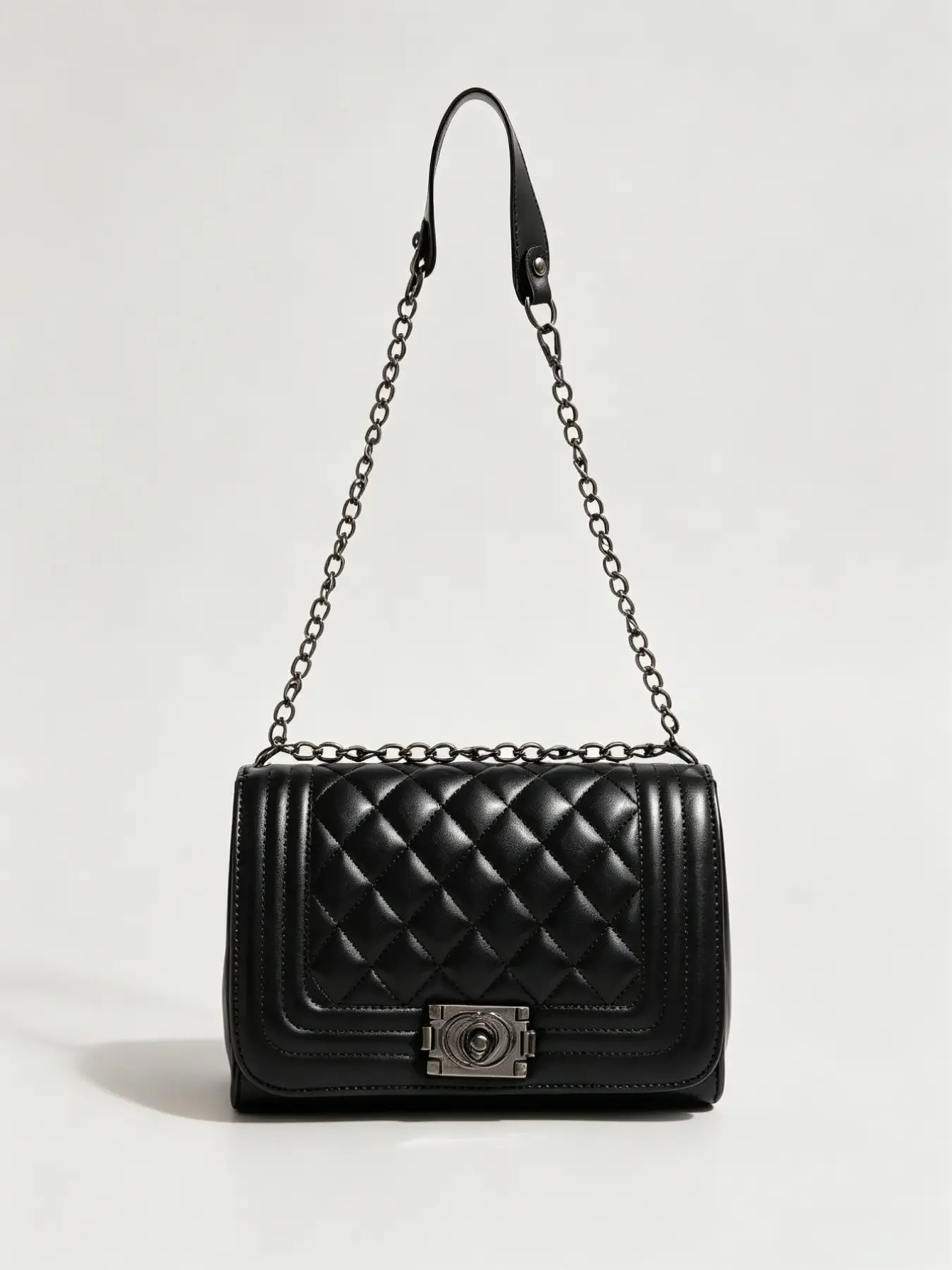 Trendy Rhombus Chain Crossbody Bag, Korean Style Fashionable Women's Shoulder Bag, Minimalist Design, Perfect for Holiday Gifts