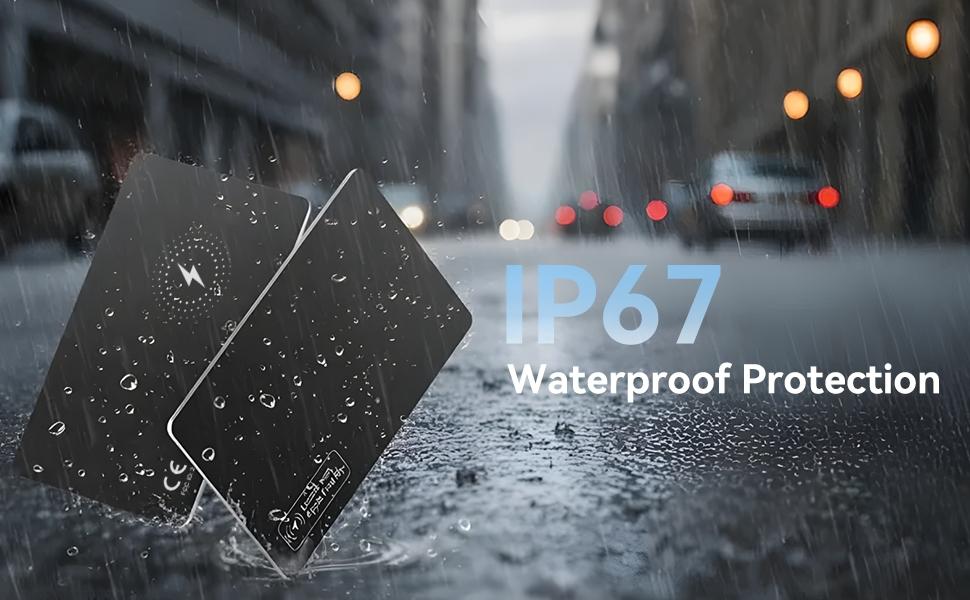 Wallet Tracker Card, Wireless-Charging Wallet Locator, Smart Tracker for Wallet (iOS Only), Wireless Positioning Tracker for Luggage, Phone, Passport and Other Items #GLOBAL PICKS