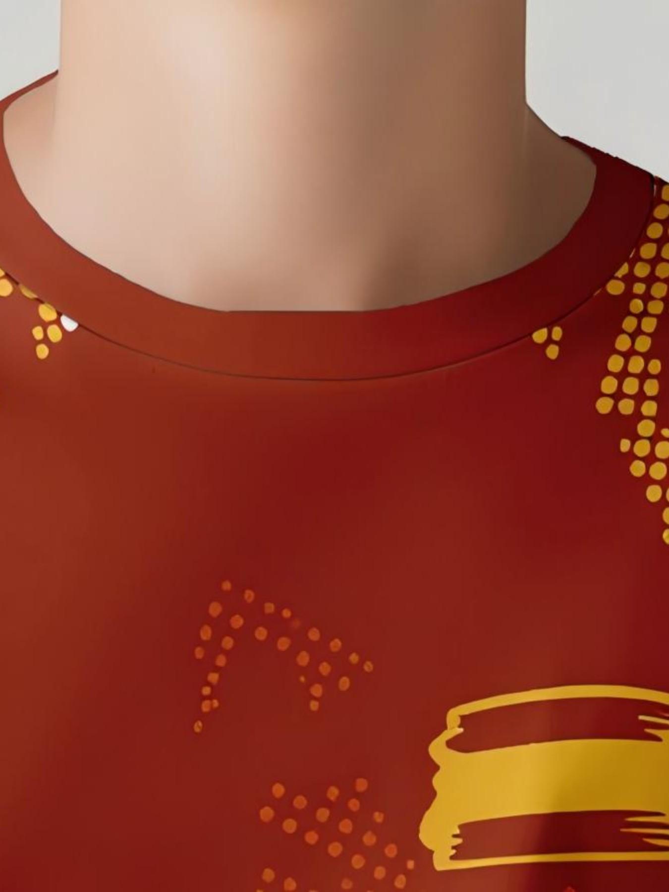 23 Number Kids Football Jersey, Bullfighter Army Boys' Sports T-Shirt, Teenager Fan Short Sleeve Soccer Shirt, Casual Geometric Pattern