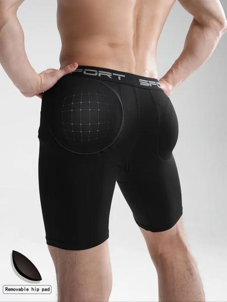 Upgraded Men’s Long Boxer Shorts – Detachable Padded Design for Butt Lift, Ultra Soft & Supportive, Sexy Fit for Workout & Lounge