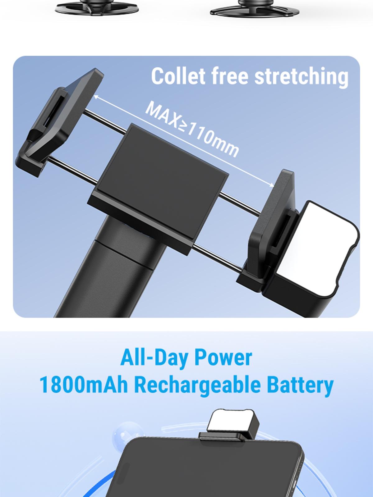 AI Auto Face Tracking Tripod with 63" Selfie Stick Tripod | Smart Face Tracking Phone Holder with LED light for TikTok Live & Vlogging | Gesture Control & Bluetooth Remote | Perfect for Content Creator | Gift for Boy & Girl Friend | Spring Glow Up