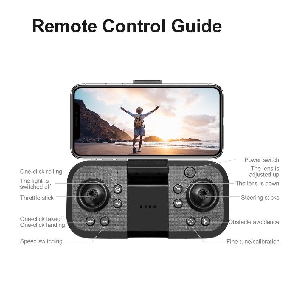 Flagship premium triple-camera drone, featuring four-directional obstacle avoidance, hovering capability, lighting control, and altitude hold. Supports multi-fold camera zoom. Professional-grade quadcopter.