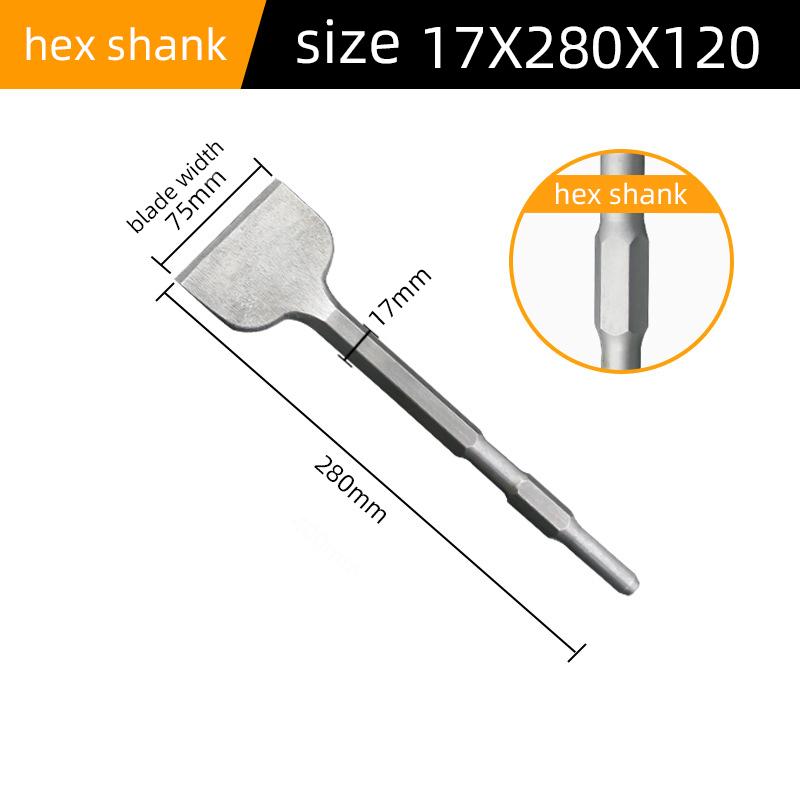 SDS Plus Chisel Set - Thinset Scraping Bit, Flat & Wide Chisels for Hammer Drills - Ideal for Tile Removal and General Use