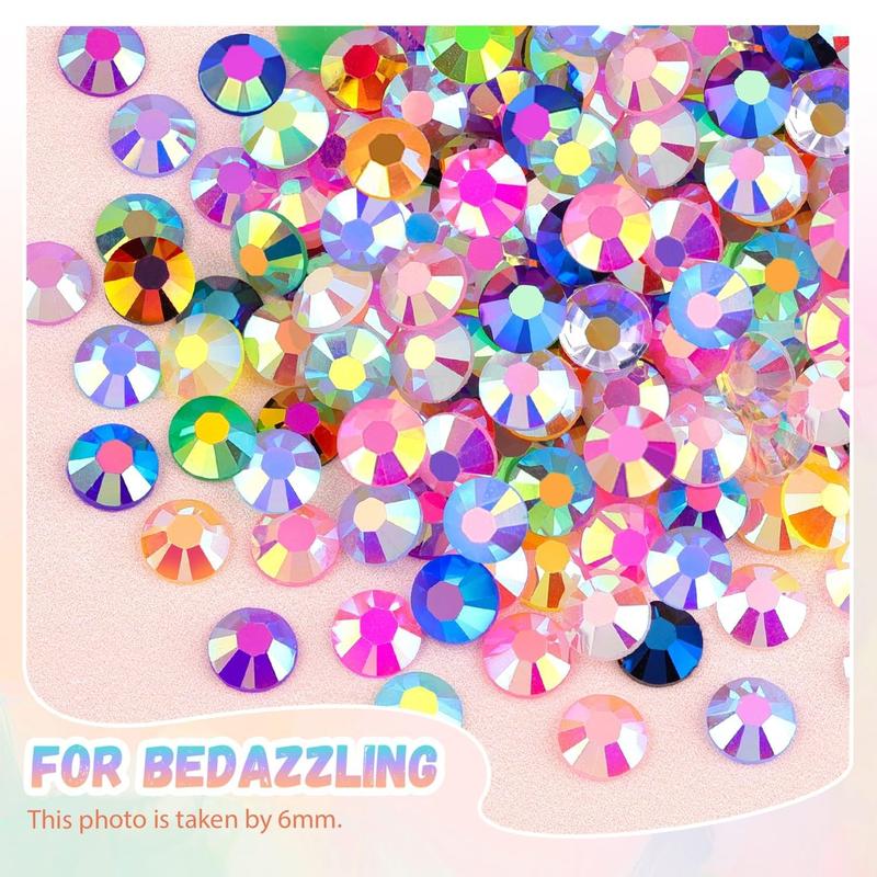 40 Color Jelly Rhinestones for Dazzling Crafts, 3mm Multicolor Resin Flat Back Gems for Art & Nail Design, Embellishment Set for DIY Projects, Diy Nail Kit