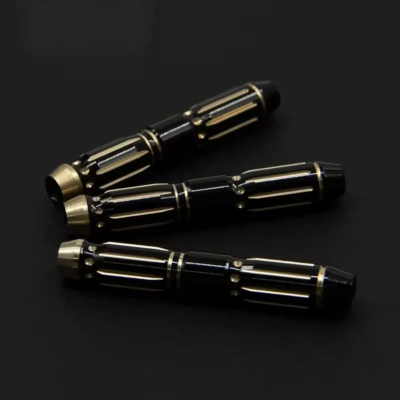 3-Pack 19g Dart Shafts, Professional Copper Dart Shaft Replacement, Elegant Gold Dart Accessories, Standard 2ba Thread, for Professional or Casual Darts