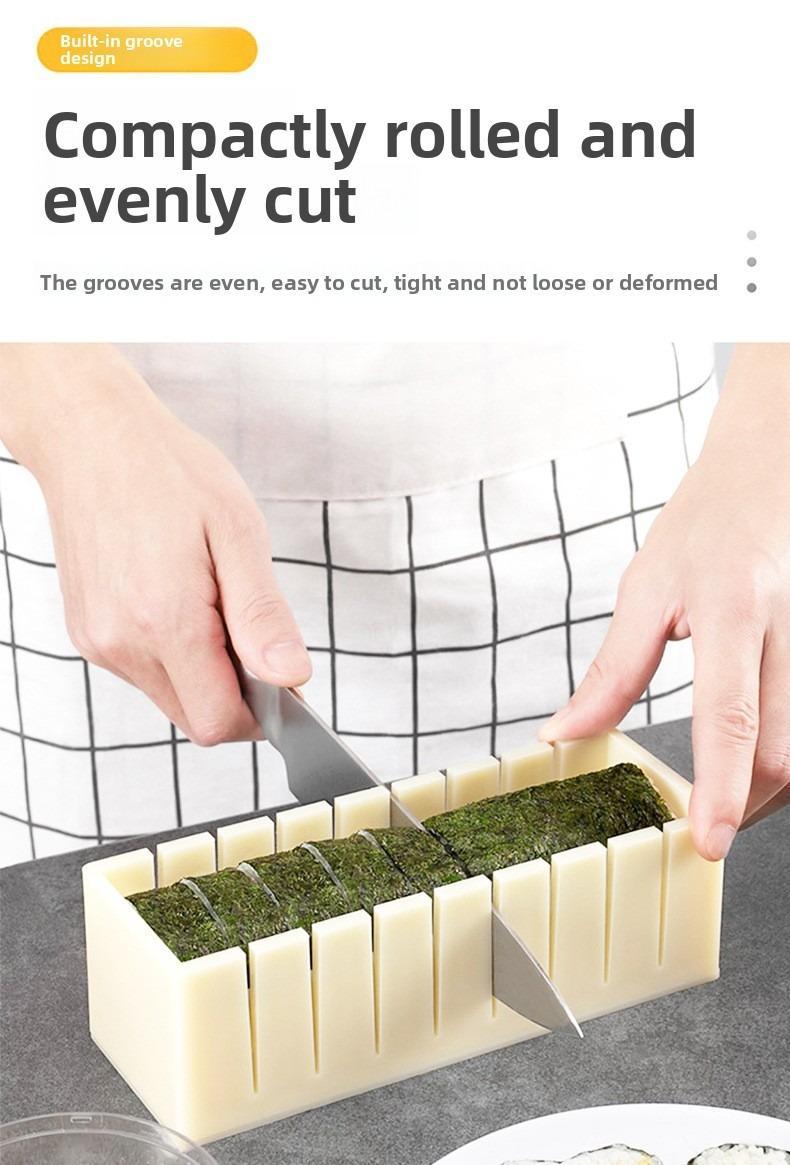Sushi Mold Household Sushi Tool Set with Seaweed Rice Roll Maker and Nori Complete Kit for Easy Home Cooking