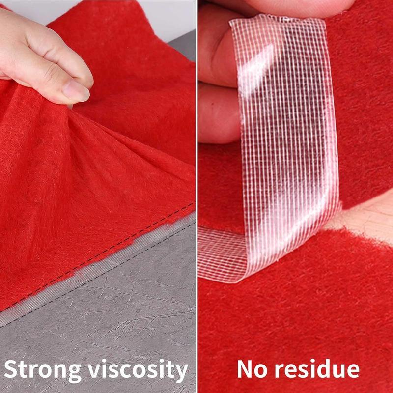 Transparent Cloth Mounting Tape Double Sided Heavy Duty for Carpet Hardwood Floors Area Rugs Mats Posters Wall Hanging 1.4inch x 33FT 10m Transparent Cloth Mounting Tape Double Sided Heavy Duty for Carpet Hardwood Floors Area Rugs Mats Posters Wall Hanging 1.4inch x 33FT 10m