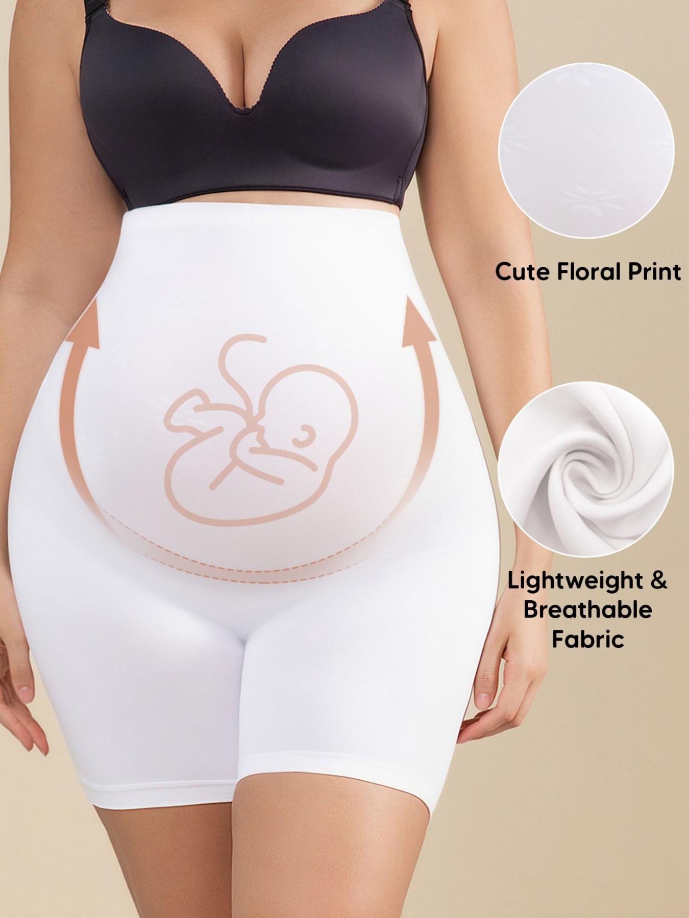 Women's Seamless Pregnancy Shorts, High Waist Abdominal Support, Casual Cycling Shorts, Shaping Butt and Thighs, Daily Wear for Pregnant Women, Seamless Maternity Activewear