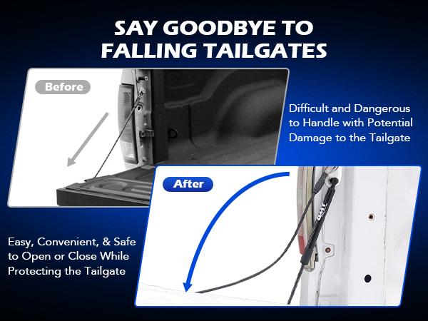 Orion Motor Tech Truck Tailgate Assist Compatible with 2009-2025 Dodge Ram 1500 2500 3500, Pickup Tailgate Lift Assist Kit 2009 2010 2011 2012 2013 2014 2015 2016 2017 2018 2019 2020-2025 Dodge Ram