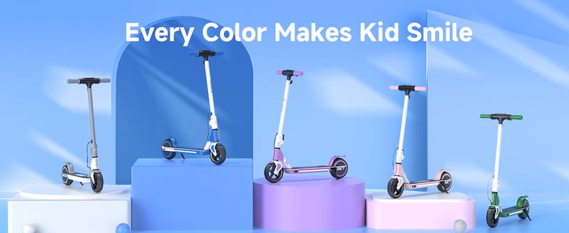 【Valentine's Day】 Electric Scooter, 12 MPH Speed, with Music, 5-9 Miles Range, 200W Motor,  Disc Brakes, UL Lithium Battery,  6.5-Inch Solid Tires Foldable Electric Scooter for Kids Ages 6-14