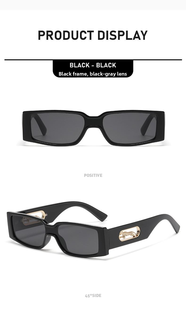 Women's Retro Rectangle Sunglasses - 2026 Slim Narrow Frame, Gradient UV400 Lenses, Y2K Trendy Streetwear Shades for Men