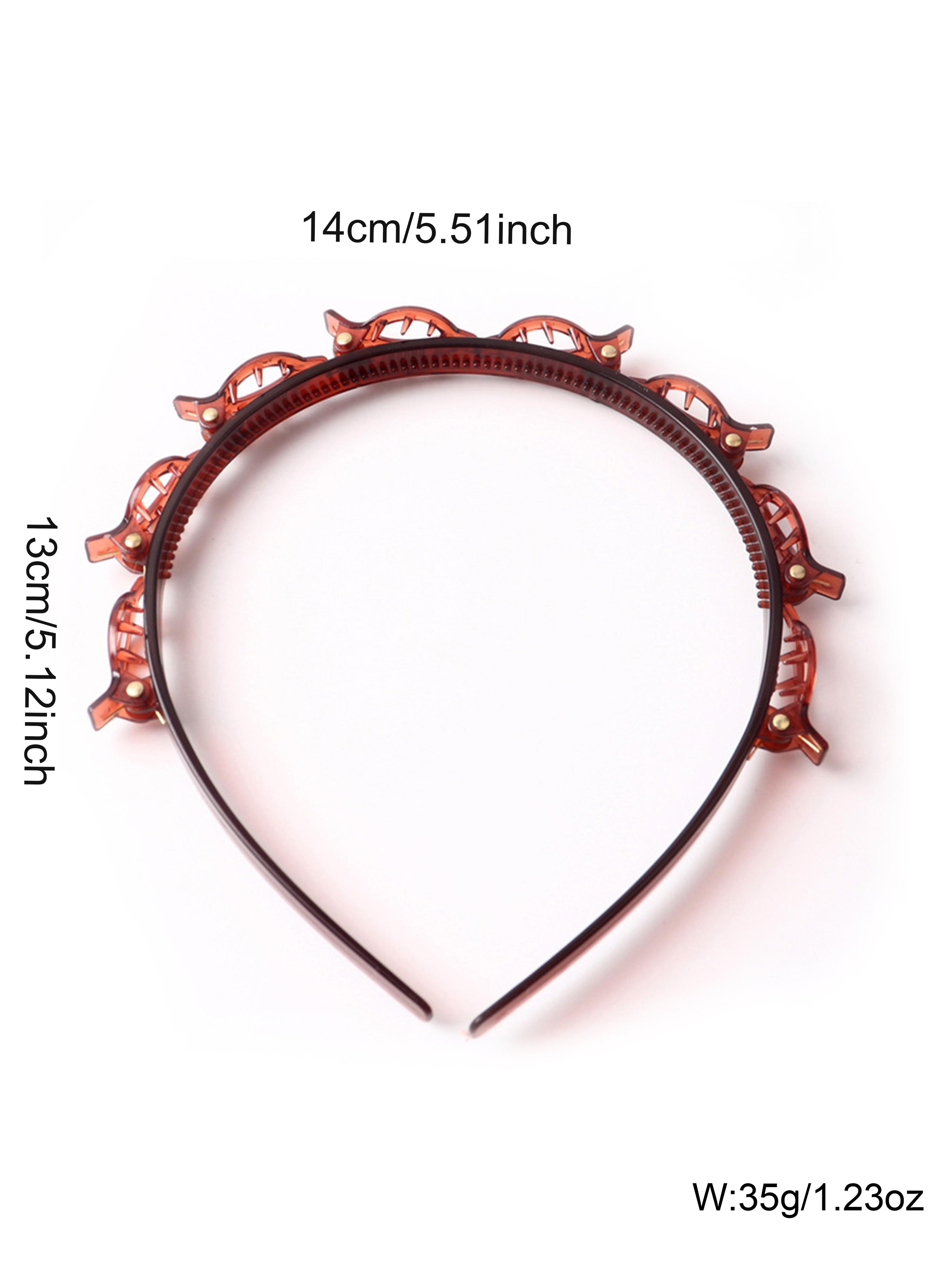 1/2pc Cute Hair Clip Decor Hairband, Novelty Multifunction Hair Hoop with Clips, Fashionable Hair Accessories for Women, Minimalist Headwear, Trendy Hair Hoop