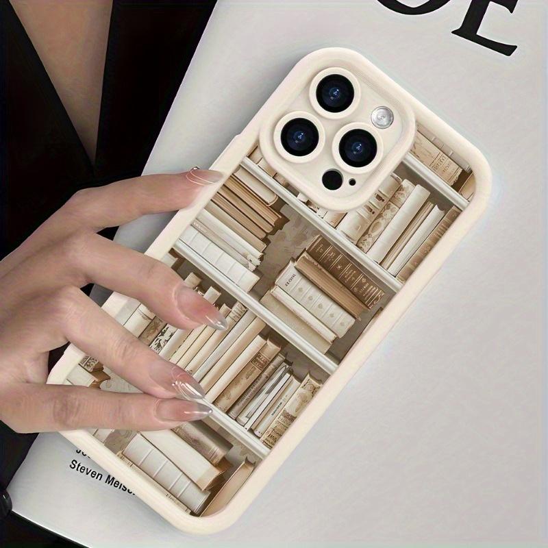 Neat Bookshelf Design Shockproof Phone Case for iPhone 17 E Air Pro ProMax iPhone16 15 14 Plus 13 12 Mini 11 X XS XR – Stylish and Creative Gift Idea for Couples or Friends, Comfortable Touch, High-Quality Protection