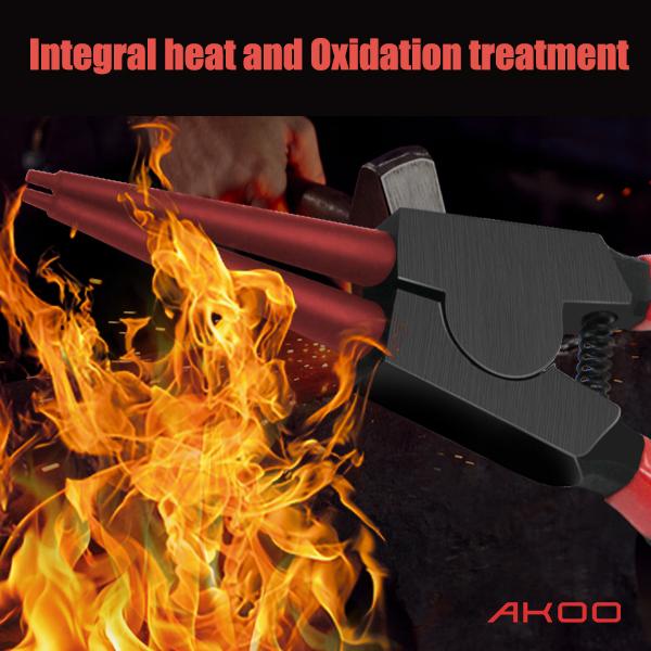 AKOO Snap Ring Pliers Set, 4pcs 7" Internal/External Circlip Pliers Kit with Straight/Bent Jaw, Heavy Duty Precision Spring Loaded Pliers for Ring Remover Retaining and Remove Hoses, Gaskets，Ring Remover Retaining【B】