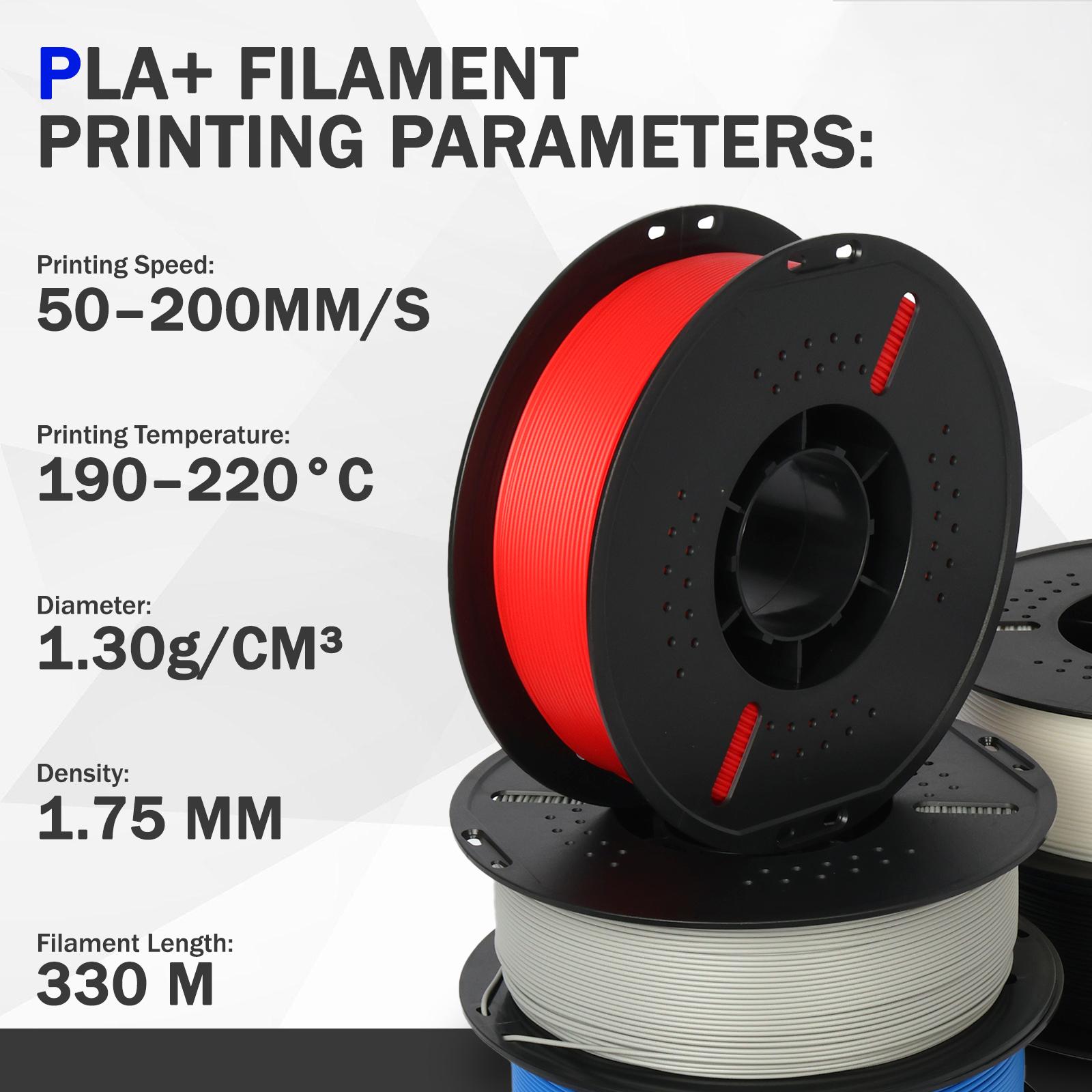 Epelay PLA+ 3D Printer Filament 1.75mm – High Precision, Easy Feed, Anti-Clog, Eco-Friendly Printing Consumables, Compatible with Most FDM Printers High Speed Odor-Free PLA Filament printer filament bundle