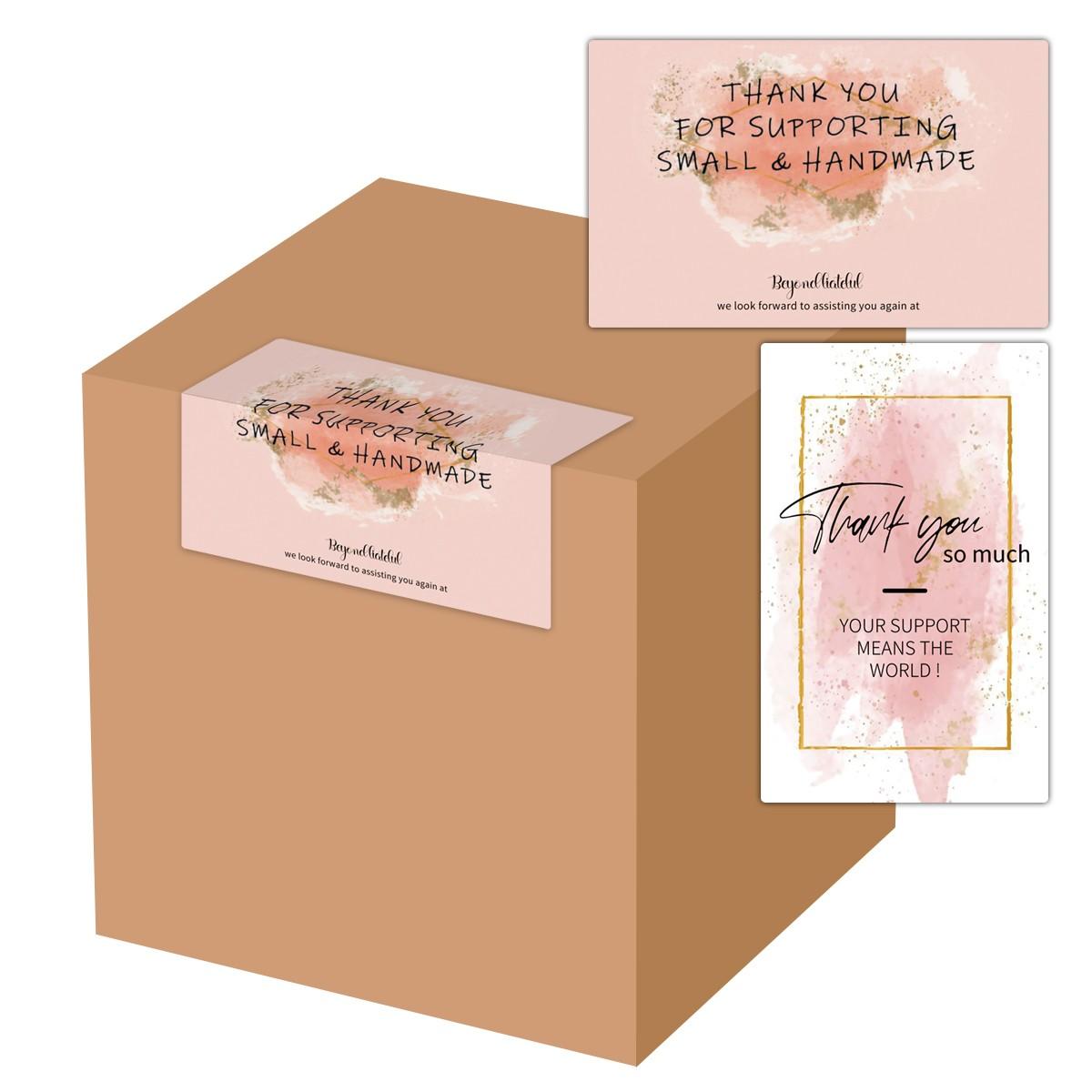 90pcs Rectangular Box Sealing Stickers, Business Goods Packaging Labels, Gift Box Decoration Bags Tags (30 Sheets/pack)