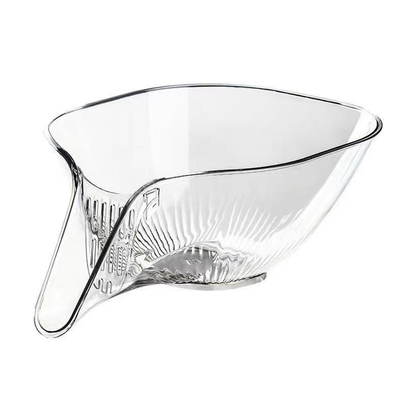 1pc Multi-functional Internet Celebrity Drain Basket, Kitchen Vegetable Washing Basket Multifunctional Vegetable Washing Basin, Washing Fruit Drain Basket, Creative Self-contained Water Drain Basin for Restaurant