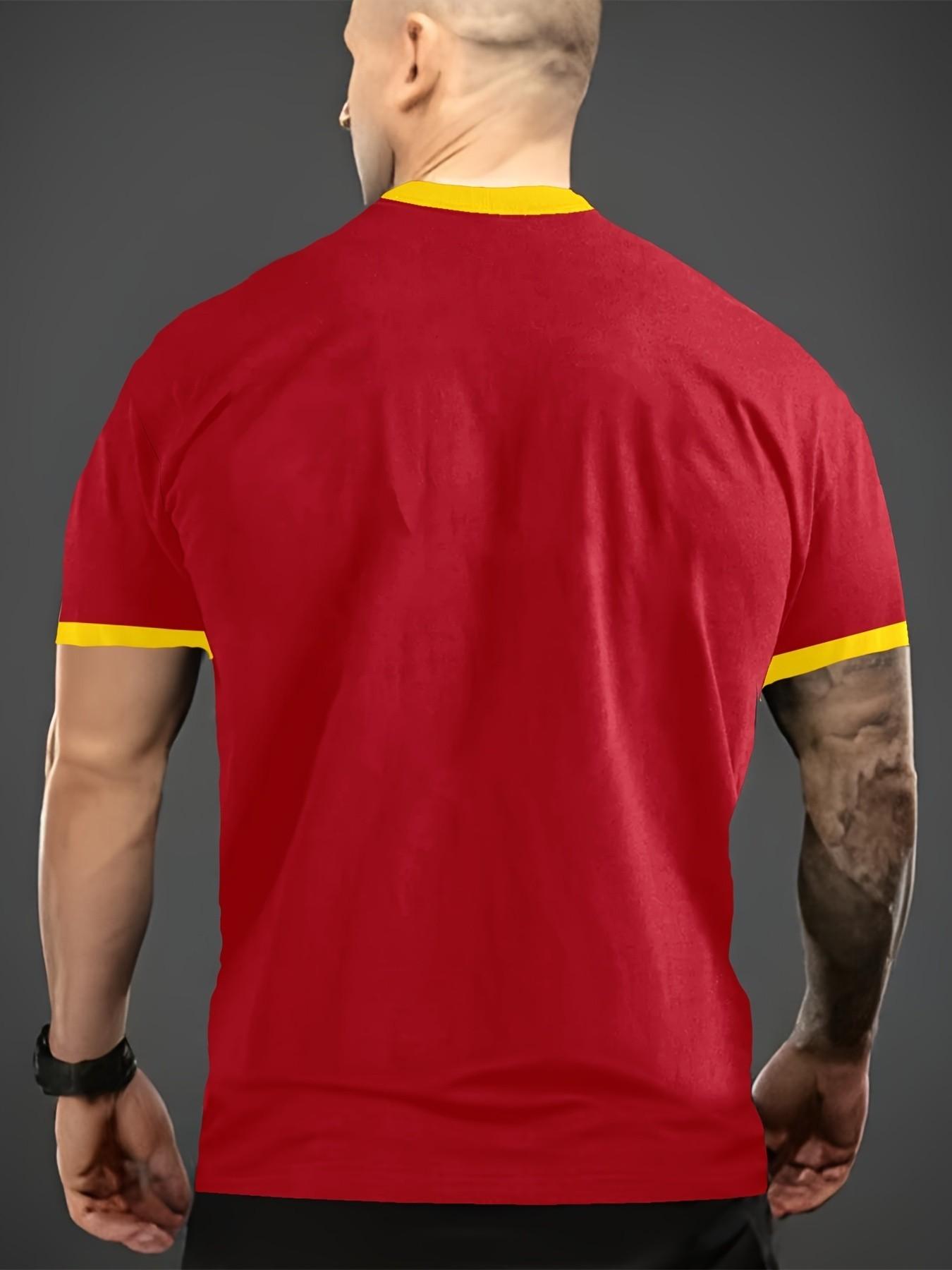 Barcelona Style Soccer Jersey, Round Neck Comfortable Sportswear, Ideal for Football Matches, Training, Casual Wear, Holiday, Gift